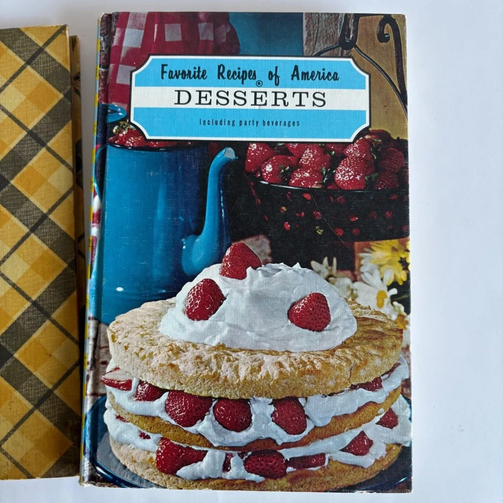Vintage 1960s Baking Cookbook Lot Home Baking & Favorite Dessert Cottagecore